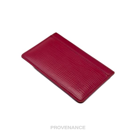 🔴 Louis Vuitton Card Holder Wallet - Fuchsia Epi Leather - Picture 4 of 8